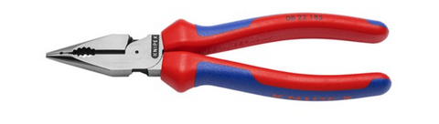 Knipex Needle Nose Combination Pliers Comfort Grip 185mm 0822185SB