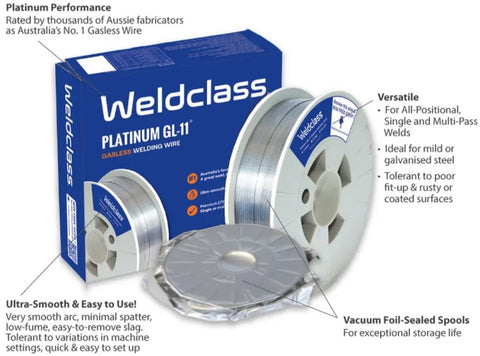 Weldclass Wire Gasless GL-11 PLATINUM 0-9mm 4.5kg 2-098FM