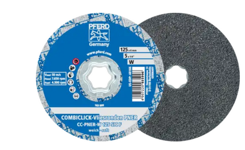 PFERD Combiclick Removal Fine Scratches Non Woven Disc CC-PNER W 125 SIC F 42002056
