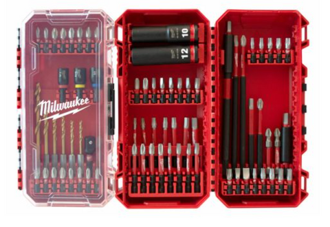 Milwaukee Shockwave 75Pce Impact Drill, and Driver Bit Set 48324048