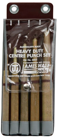 James Watt Center Punch Heavy Duty 5 Piece Set 4CPHDSET5
