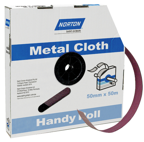 Norton Metalite K283 Metal Cloth Handy Roll -P180 50mm X 50m 180 Grit 66623320819