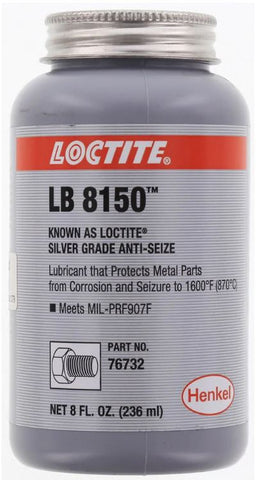 Loctite LB 8150 Silver Grade Anti Seize 236ml LB-8150-236ml/LOCTITE