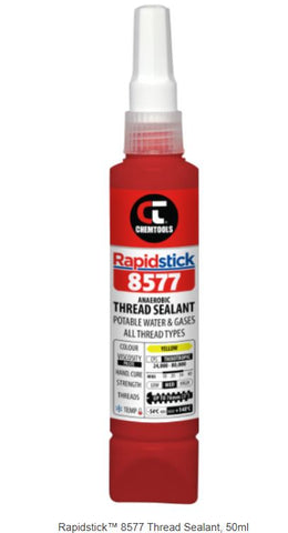 Rapidstick 8577 Anaerobic Thread Sealant 50mL (Gas & Potable Water, All Thread Types) 8577-50