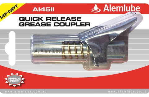 Alemlube Quick Release Grease Gun Coupler A14511