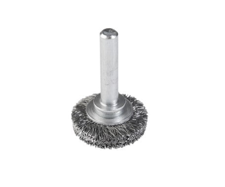 Union Industrial Round Spindle Crimped Wire Wheel Brush 25mm x 8W ASW-25 1482512
