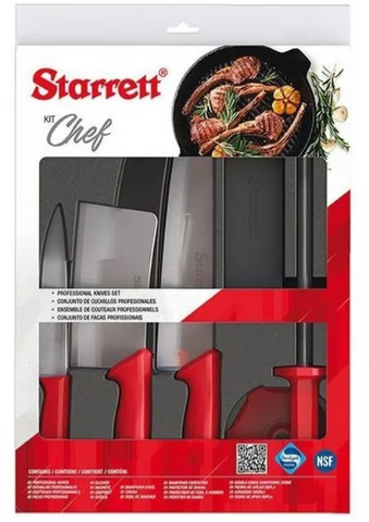 Starrett 6 pc BBQ Professional Knife Set “ Chef” BKK-6R3