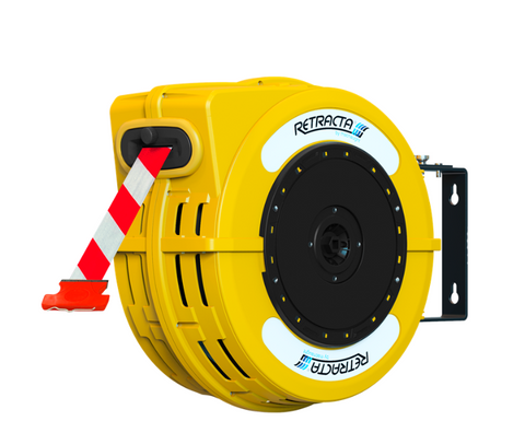Retracta Barrier Reel Yellow Red/White Danger X 25M Tape C1BRW5025Y