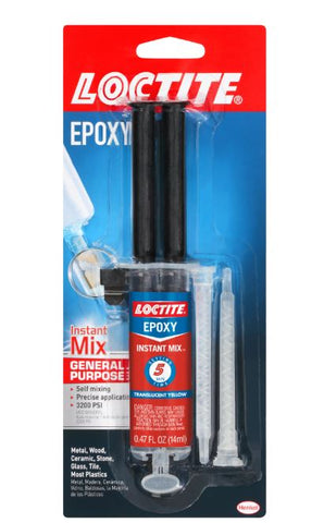 Loctite Epoxy Instant Mix 5 Minute Self Mixing 14ml Double Syringe EPOXY-5-MIN/LOCTITE