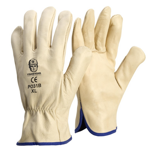 Frontier Premium Cowhide Rigger Glove BEIGE Small - 2X Large