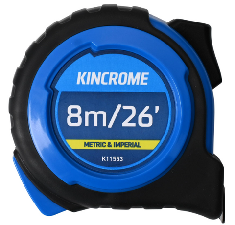 Kincrome 8M/26ft Tape Measure - Metric & Imperial K11553