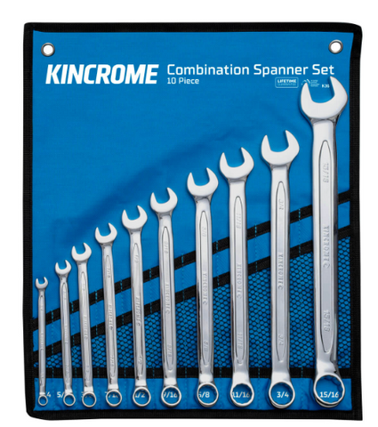 Kincrome Combination Spanner Set 10 Piece Imperial K3046