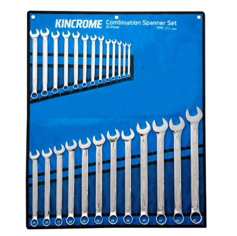 Kincrome Combination Spanner Set 25 Piece Metric K3047