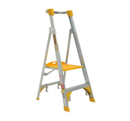Gorilla Platform ladder Aluminium 0.6m (2ft) Aluminium 180kg Heavy Duty Industrial PL002-HD