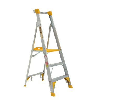 Gorilla Platform ladder Aluminium 0.9m (3ft) Aluminium 180kg Heavy Duty Industrial PL003-HD