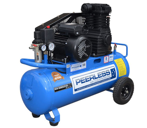 Peerless P17 Portable, 320LPM, 15AMP 3.5HP Belt Driven Compressor 00087