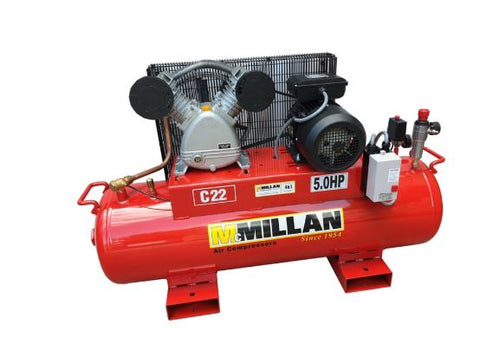 McMillian 24cfm 5.0hp 415 Volt Compressor C22