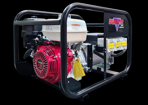 Dunlite 8 kVA Honda Powered generator with RCD Outlets & Sturdy Frame V2 DGUH7S-2