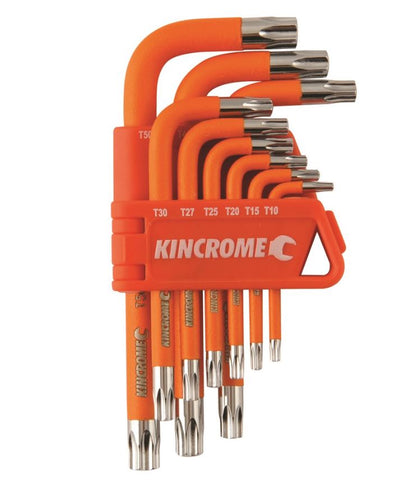 Kincrome Tamperproof Torx Key Set Short Series 9 Piece K5145