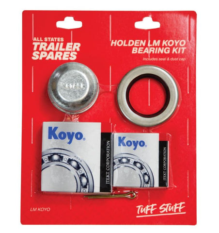 All States Trailer Spares Bearing Kit with Seal, Cap Split Pin LM Koyo Holden R1969B