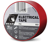 Bear Electrical Tape 504 18mm X 20m Red 66623336458