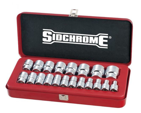 Sidchrome 20 Piece Metric 1/2″ Drive Socket Set- SCMT14214