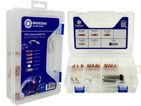 Weldclass Mig Spare Parts Kit includes Storage Box BZL 24 WC-01644