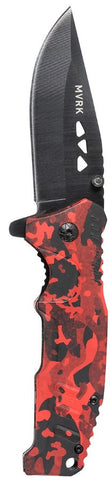 MVRK Red Camo EDC Folding Knife 1010-CAMOR