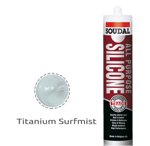 Soudal All Purpose Silicone Titanium Colorbond Surfmist 300ml 127785