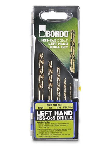 Bordo HSS-Co5 (Cobalt) Left Hand Jobber Drill Set 2005-S1