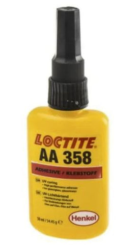 Loctite AA 358 Acrylic Adhesive UV Cure Glass Bonder 50ml Bottle AA-358-050ML/LOCTITE