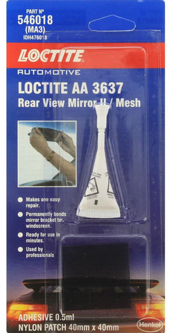 Loctite AA 3637 Rear View Mirror Adhesive / Mesh 5ml Tube AA-3637-0.5ML/LOCTITE