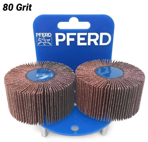 PFERD Fan Grinder 2 Pack 60 x 30mm F6030 Aluminium Oxide 80 Grit 47800138