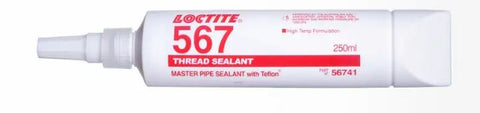 Loctite 567 Master Pipe Sealant High Temp 250ml Tube 567-250ML/LOCTITE