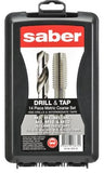 Saber 14 piece S5 Drill and Tap Set - Metric Coarse 8050-S5