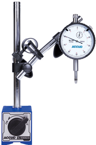 Accud 1" Dial Indicator & Magnetic Stand with Fine Adjustment AC-280-001-02