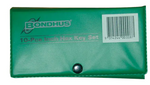 Bondhus 10 Pce Imperial Short Hex Key L Wrench Wallet Set BD00008