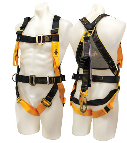 B-Safe All Purpose Fall Arrest Harness with Side D Rings and 2M Lanyard BH01112