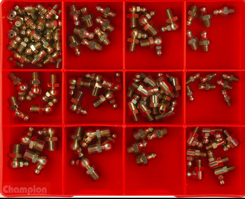 Champion Metric Grease Nipple Assortment 2 Sizes: 6mm to 10mm Dia CA109