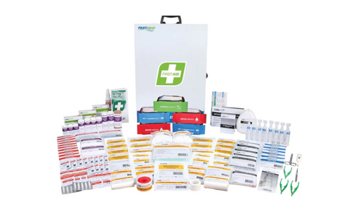 FastAid R4 Industra Medic First Aid Kit, Metal Wall Mount FAR4I10