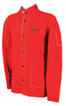 PureWeld Premium Red Leather Welders Jacket Size Medium – 3XL