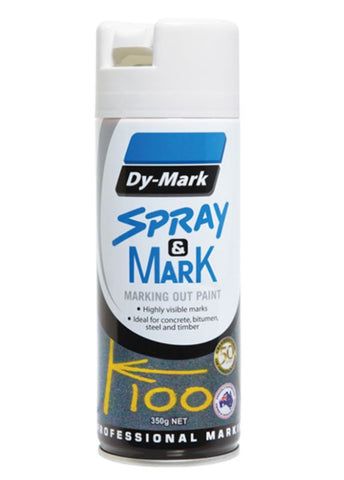 Dy-Mark WHITE- Spray & Mark Spray Can 350g 40013511