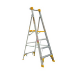Gorilla Platform ladder Aluminium 1.2m (4ft) Aluminium 180kg Heavy Duty Industrial PL004-HD