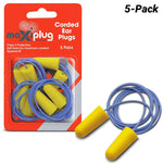 MAXISAFE Maxiplug Corded Earplugs Blister Pkt 5 Pairs HEC670