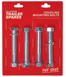 All States Trailer Coupling Mounting Bolt 1/2x4in HT G5 UNF w/Nut x4 R5214