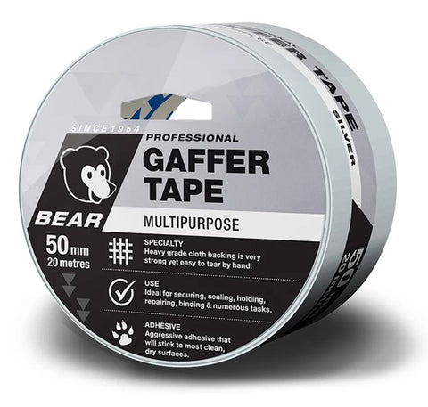 Bear Silver Multi-Purpose Gaffer Tape 50mmx20m 66623336625