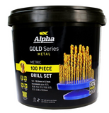 Alpha 100 Piece Gold Series Metric Drill Set SM100