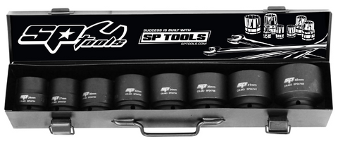SP Tools 3/4"Dr Impact Socket Set - 6pt Metric - 8pc SP20410
