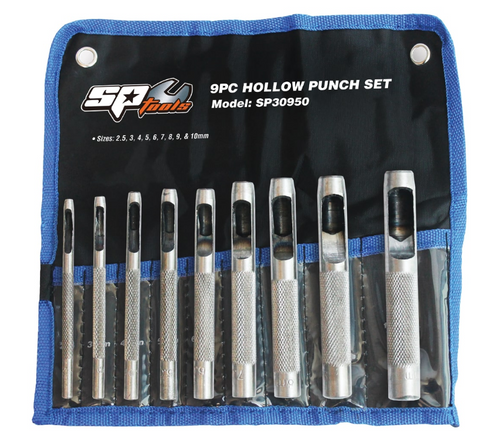 SP Tools Hollow Punch Set - 9pc SP30950