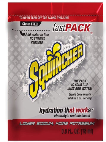 Sqwincher Fast Pack Electrolyte Concentrate Wild Berry 50 Pack SQ0099-WB